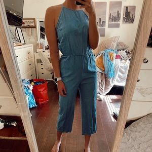 Chambray jumpsuit